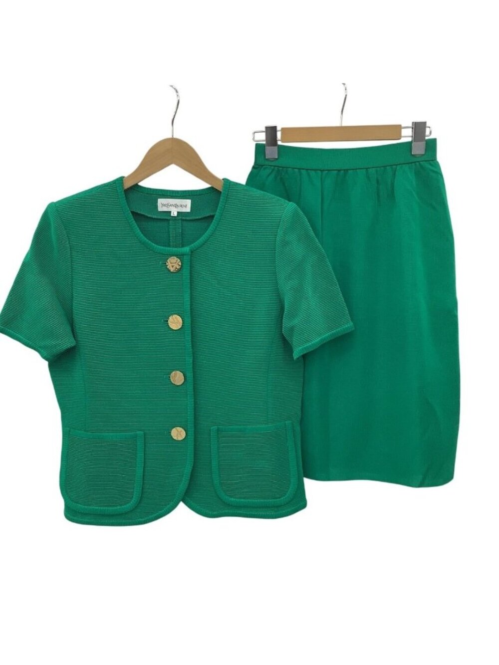 Saint Laurent Vintage Set Green Jacket